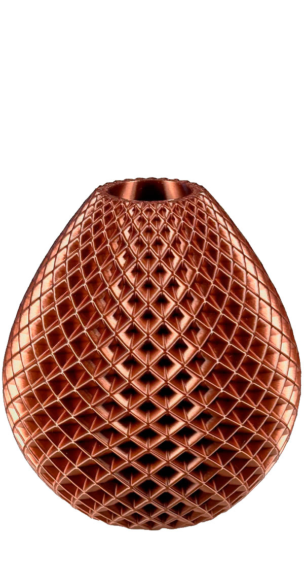MORPHIES minivase, Alien (90mm), kobber