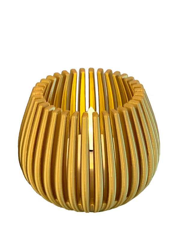 MORPH Fyrfad (inkl led), guld