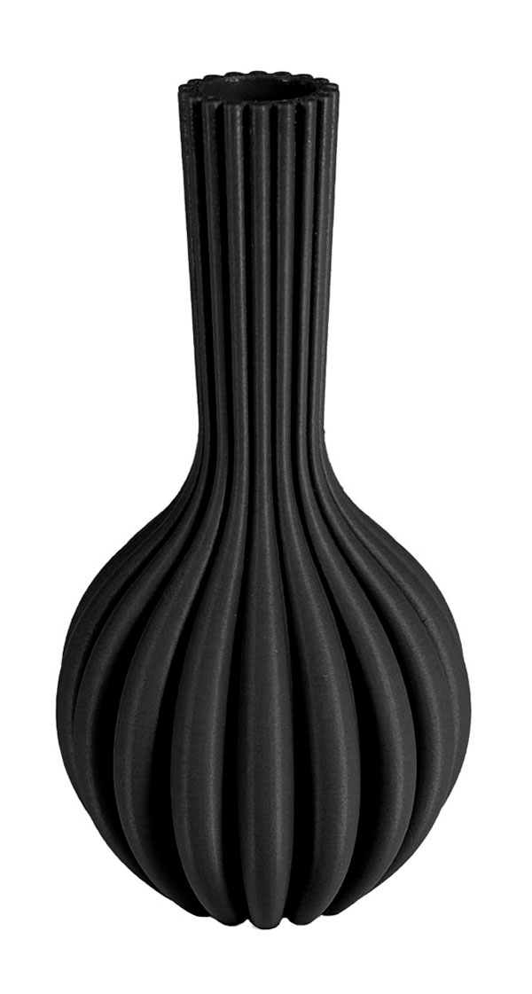 MORPHIES minivase, Pibe (135mm), mat sort